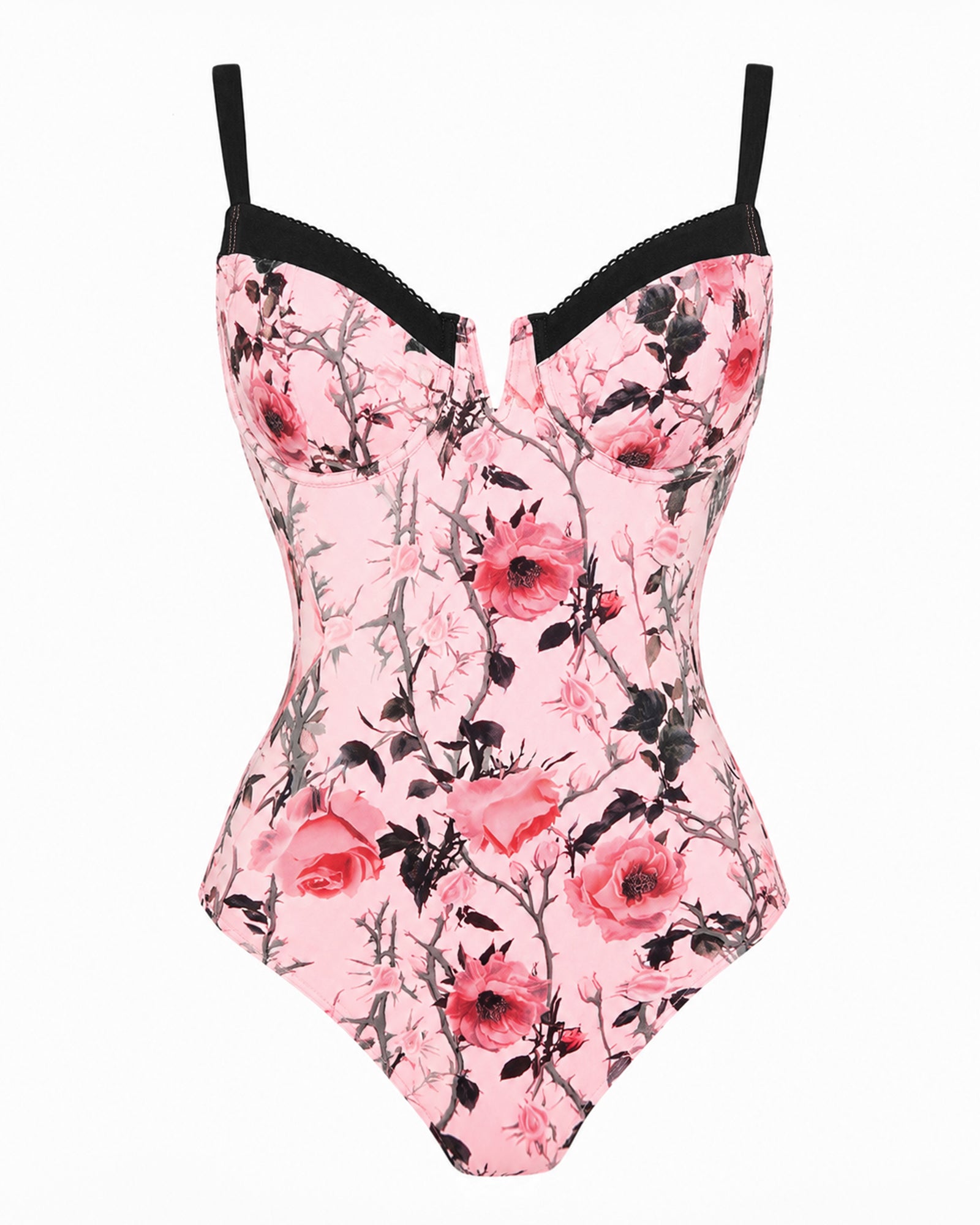 Vixen Mega Sculpting V-wire One Piece Swimsuit - Rose Thistle | TA3
