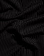 Fabric swatch of Lifty - Contour Rib Black/Tawny