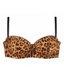 Outline of Bombshell Bikini Top - Leopard