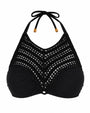 Outline image of Crochet Bikini Top - Black