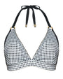 Outline image of Triangle Bikini Top - Gingham