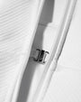 Close up image of the inner bust clip of Corsety Scoop Neck Tank - Rib White